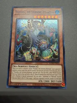Yu-Gi-Oh! Poseidra The Storming Atlantean Secret Rare 1st Edition SUDA-EN016 NM - Image 1