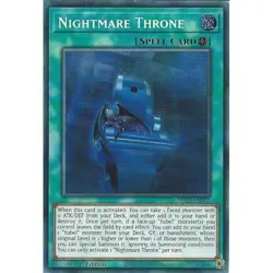 Yu-Gi-Oh Nightmare Throne MP25-EN072 Prismatic Secret Rare 1st Edition - Image 1