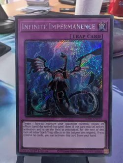 YuGiOh! Infinite Impermanence RA01-EN075 Platinum Rare 1st Ed - Image 1