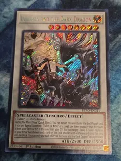 Yugioh Ecclesia and the Dark Dragon BPRO-EN041 1st Ed Secret Rare NM In Hand - Image 1