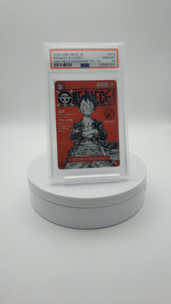 PSA 10 2025 Monkey D Luffy ST21-014 ONE PIECE Magazine Promo Jump 8 - Image 2