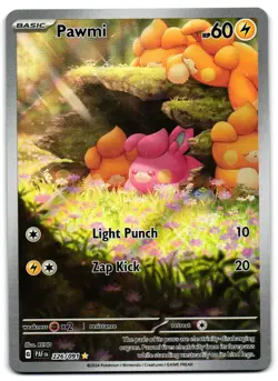 Pawmi 226/091 - Paldean Fates Illustration Rare Pokemon TCG - M/LP Card - Image 1