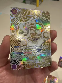 One Piece Monkey.D.Luffy (SP) (Gold) OP05-119 a Fist of Divine Speed Custom Card - Image 2