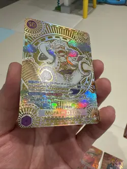 One Piece Monkey.D.Luffy (SP) (Gold) OP05-119 a Fist of Divine Speed Custom Card - Image 5