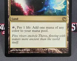 MTG Mana Confluence- DAMAGED -Journey into Nyx Magic the Gathering Card # 163 - Image 4