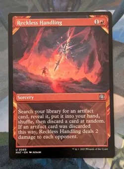 MTG *SHOWCASE* Aftermath Uncommon RECKLESS HANDLING NM - Image 1