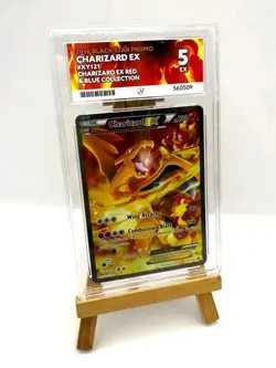Charizard EX XY121 Promo Red & Blue Collection Pokemon Full Art Card ACE 5 - Image 1