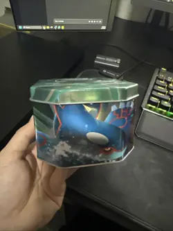 Pokemon TCG EX Collectors EMPTY Tin 2006 Storage Display Rayquaza Groudon Kyogre - Image 2