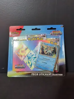 Pokemon TCG: Prismatic Evolutions Tech Sticker Collection (Glaceon) New Sealed - Image 1