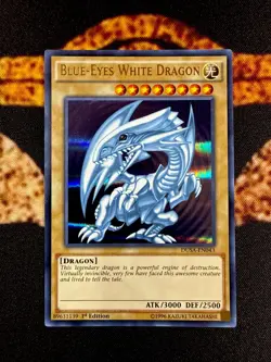 YUGIOH • BLUE EYES WHITE DRAGON • ULTRA RARE • DUSA-EN043 • 1st EDITION • NM - Image 1