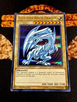 YUGIOH • BLUE EYES WHITE DRAGON • ULTRA RARE • DUSA-EN043 • 1st EDITION • NM - Image 2