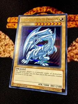YUGIOH • BLUE EYES WHITE DRAGON • ULTRA RARE • DUSA-EN043 • 1st EDITION • NM - Image 3