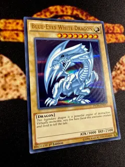 YUGIOH • BLUE EYES WHITE DRAGON • ULTRA RARE • DUSA-EN043 • 1st EDITION • NM - Image 4