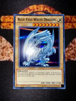 YUGIOH • BLUE EYES WHITE DRAGON • ULTRA RARE • DUSA-EN043 • 1st EDITION • NM - Image 5