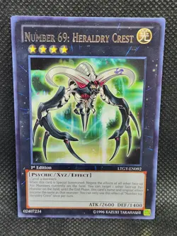 Yugioh Number 69: Heraldry Crest LTGY-EN092 1st Edition Excellent Condition - Image 1