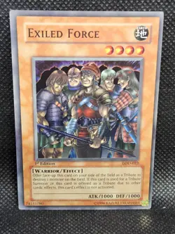 Yugioh Exiled Force LOD-023 1st Edition HP Condition - Image 1
