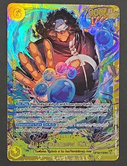 Bartholomew Kuma OP12-119 SEC Alternative Art One Piece TCG English Edition - Image 1
