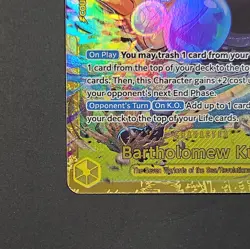 Bartholomew Kuma OP12-119 SEC Alternative Art One Piece TCG English Edition - Image 4