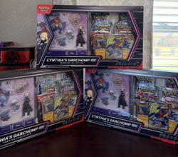 Lot of (3) Pokemon TCG: Cynthia’s Garchomp ex Premium Collection Box NEW - Image 1