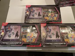 Lot of (3) Pokemon TCG: Cynthia’s Garchomp ex Premium Collection Box NEW Free SH - Image 1