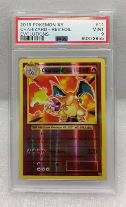 Pokemon Charizard 11/108 Reverse Holo XY Evolutions PSA 9 - Image 1