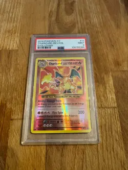 2016 Pokemon XY Evolutions Charizard Reverse Holo Foil 11/108 PSA MINT 9 - Image 1
