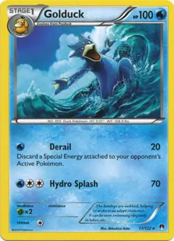 2x (XY09-017) Golduck Rare Pokemon XY BreakPoint Card # 17 - Image 1