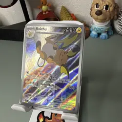 Pokemon TCG sleeping Raichu Card Paldea Evolved Illustration 211/193 - Image 2