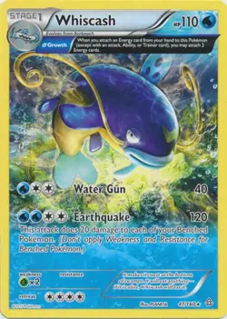 2x (XY05-041) Whiscash Rare Pokemon XY Primal Clash Card # 41 - Image 1