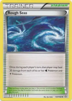 2x (XY05-137) Rough Seas (U) Pokemon XY Primal Clash Card # 137 - Image 1