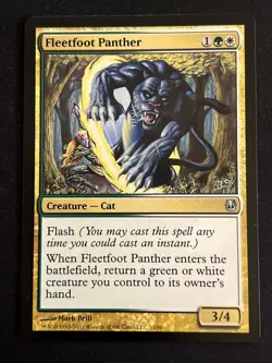 1x Fleetfoot Panther (12) Duel Decks: Ajani vs. Nicol Bolas LP MTG Magic x1 MKE - Image 1