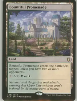 Bountiful Promenade 348 Regular Border Non-Foil Near Mint Commander Legends MTG - Image 1