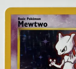 Mewtwo 10/102 Base Set Holo Rare Basic 60 HP Pokemon TCG Card - Image 3
