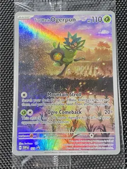 Pokemon Teal Mask Ogerpon 123 Sealed Black Star Promo Twilight Masquerade - Image 1