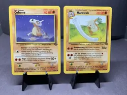 Pokemon TCG Marowak & Cubone 50/64 39/64 Jungle 1999 WOTC VTG LP/NM - Image 1