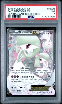 2016 POKEMON XY GENERATIONS RADIANT COLLECTION #RC30 FULL ART/GARDEVOIR EX PSA 7 - Image 1