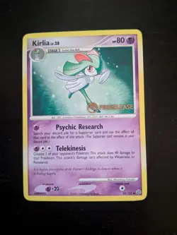 Kirlia Lv. 28 Secret Wonders Prerelease Stamped Pokemon Card LP+ - Image 1