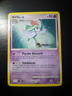Kirlia Lv. 28 Secret Wonders Prerelease Stamped Pokemon Card LP+ - Image 3