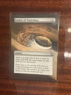 MtG Magic the Gathering Locket of Yesterdays Hand Painted Alter - Image 1