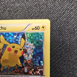 Pokemon TCG Pikachu 6/12 2015 Basic Holo Card Electro Ball Tail Whip McDonald's - Image 2
