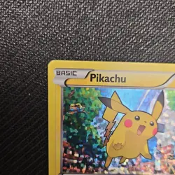 Pokemon TCG Pikachu 6/12 2015 Basic Holo Card Electro Ball Tail Whip McDonald's - Image 3