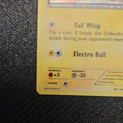 Pokemon TCG Pikachu 6/12 2015 Basic Holo Card Electro Ball Tail Whip McDonald's - Image 4