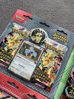 4 X Pokemon TCG: Ascended Heroes Tech Sticker & Blister Pack Bundle New & Sealed - Image 3