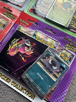 4 X Pokemon TCG: Ascended Heroes Tech Sticker & Blister Pack Bundle New & Sealed - Image 4