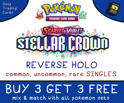 Stellar Crown Single Cards REVERSE HOLO - Pokemon - BUY 3 GET 3 FREE - MINT - Image 1