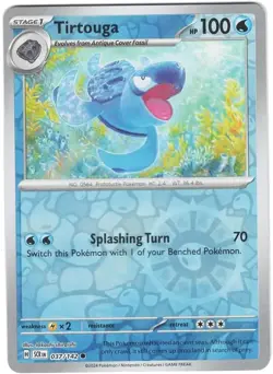 Pokemon - Tirtouga - 037/142 - Reverse Holo - Stellar Crown - NM/M - NEW - Image 1