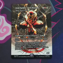 Iron Spider, Civil Warrior BORDERLESS MYTHIC Marvel's Spider-Man SPM MTG - Image 1