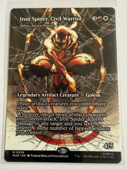 MTG Iron Spider, Civil Warrior 0039 (Borderless) Marvel's Spider-Man NM MAR - Image 1