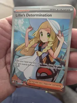 Lillie's Determination Holo Card 169/132 ME01 Mega Evolution NM Condition - Image 1