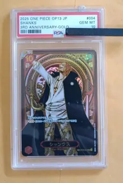 Novelty One Piece Graded Card Gold Anniversary Shanks - Image 1